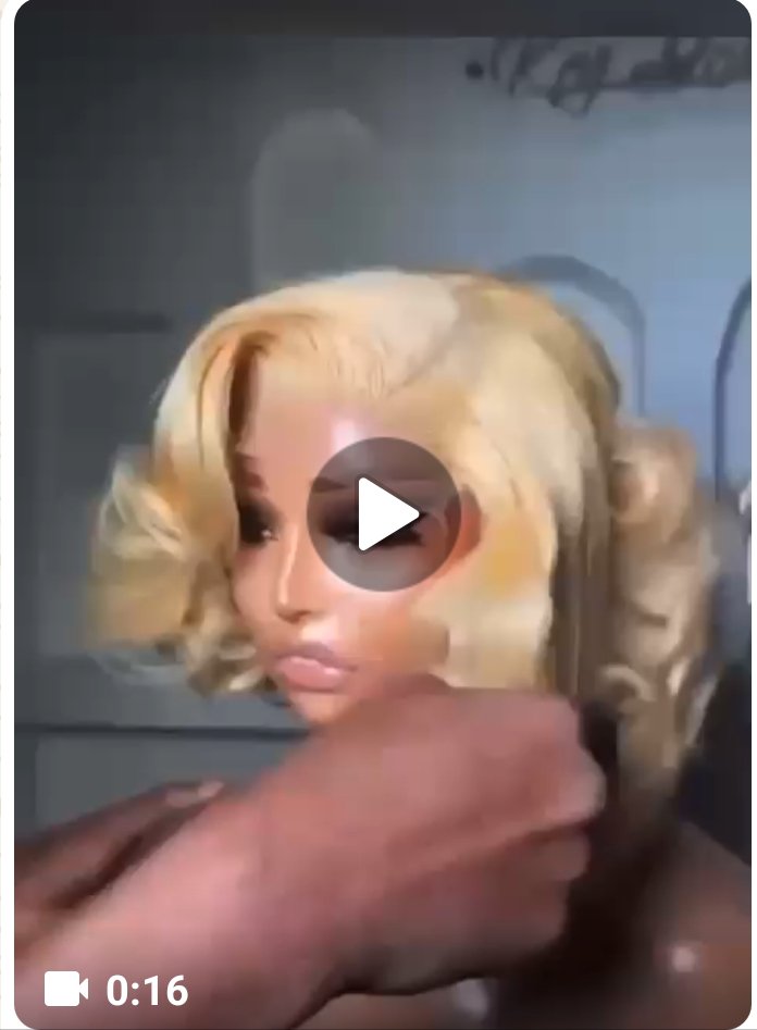 BD 025 Full Closure 5*5 Bouncy Wig IN COLOR 613/ BLONDE