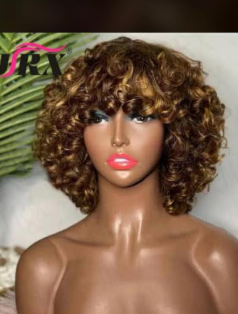 BD022 BOUNCY CURLS FRINGE IN PIANO COLOR