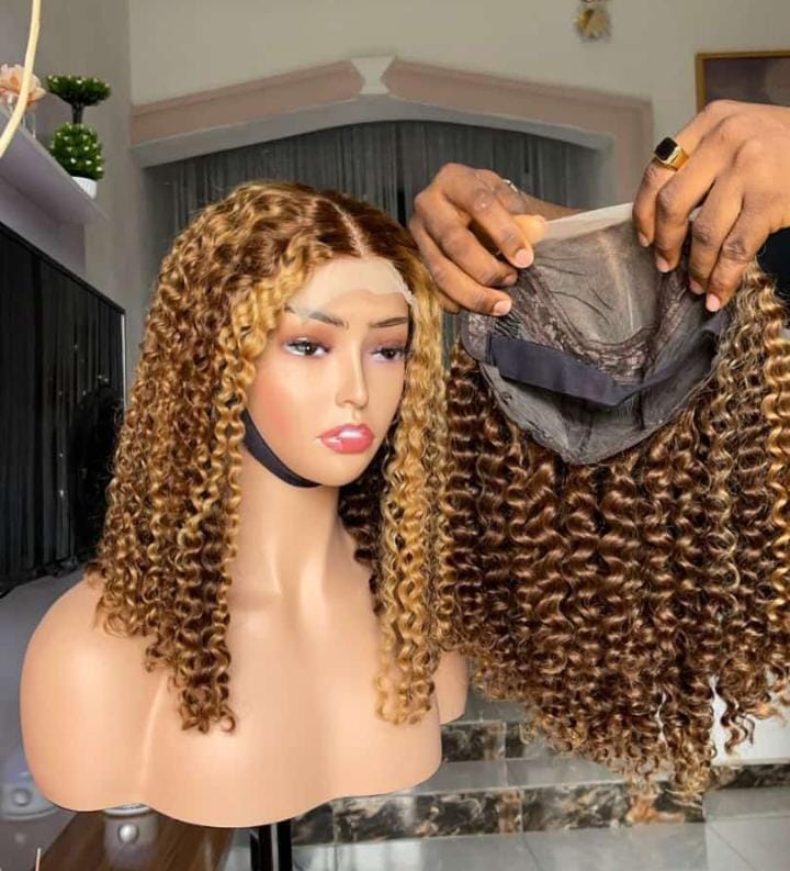 BD 054 4*4 FULL CLOSURE JERRY CURLS IN PIANO COLOUR