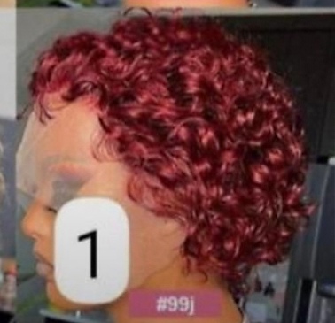 BD 055 FULL FRONTAL JERSEY WIGS IN WINE COLOUR